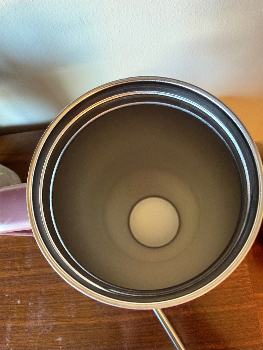 Matte Dusty Rose Travel Tumbler with Handle and Straw - Picture 5 of 9